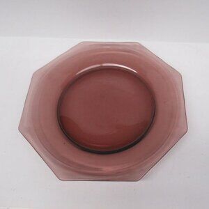 Hazel Ware Amethyst Glass MOROCCAN 9 1/2 Inch Octagonal Dinner Plate